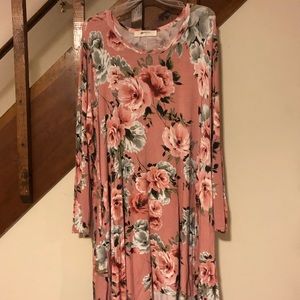 Plus Size Floral Soft Dress